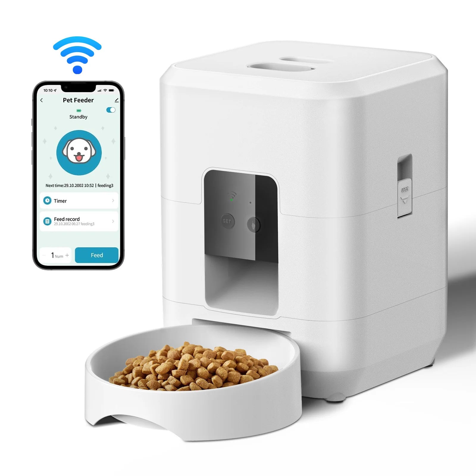 Petch Paws Intelligent Timing Quantitative Remote Automatic Pet Feeder