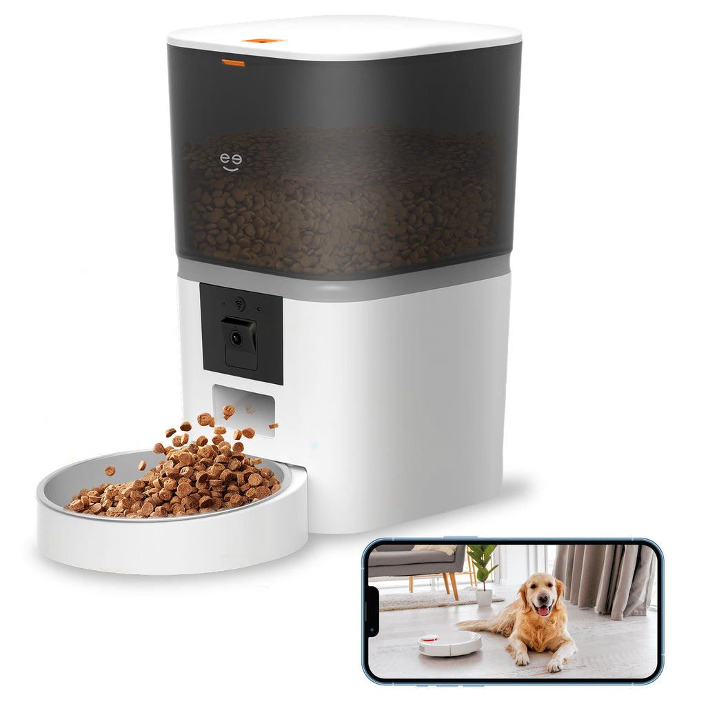 6L Smart Pet Feeder with Camera, 1080P HD